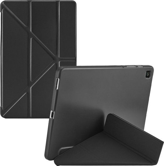 iMoshion Origami Bookcase Tablet Hoes Zwart voor Samsung Galaxy Tab S6 Lite (2022) / 10.4 inch