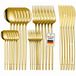 Roxlin GmbH Roxlin Ménagère 30 pièces design standard pour 6 personnes – Doré