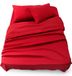 Blumtal 3-delige Set Bedlaken - Hoeslaken 160 x 200 x 30 cm - Laken 240 x 275 cm - 2 x Kussensloop 50 x 80 cm - Rood