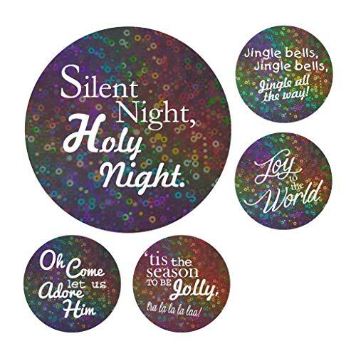 School Stickers Sparkly Kerstman Hymn Stickers