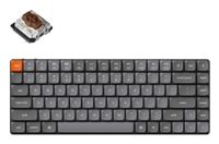 Keychron K3 Max 75% Mechanisch Toetsenbord - Gateron Brown - RGB - Grijs - USB + RF Wireless + Bluetooth