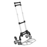 Happiq Steekwagen voor Trappen - Opvouwbare Trapsteekwagen met Wielen - Plateauwagen - Voor Magazijn, Distributie & Verhuizing - Metaal