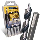 Merkloos / Sans marque Wan GmbH Trapboor Set - Metaalboren HSS-G - Metaal Bewerken - Innovatieve Geometrie - Ø 4-10 mm - Zilver