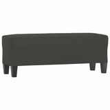 vidaXL - Bankje - 100x35x41 cm - microvezelstof - donkergrijs