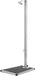 vidaXL Douche extérieure avec base grise 220 cm acier inoxydable