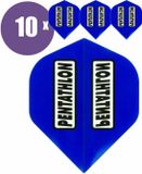 ABC Darts Pentathlon Classic Blauw Dart Flights - 10 sets (30 stuks)