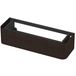 INK - Meuble bas arrondi placage 1 tiroir fermeture douce pour poignées - 1400x450x350 mm - Placage foncé