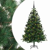 vidaXL Kunstkerstboom met kerstbal 150 cm 150 LED's Warmwit