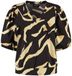 Lady Day Amie-V Pania V-hals Pofmouw Zebraprint Polyamide/Elastaan Regular Fit Vrouwen XL Bruin
