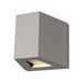 SLV OUT Beam Gris Aluminium Carré IP44 2x LED 3000K 740lm 80° 220-240V 150mm 1.54kg