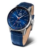 Vostok Europe GAZ 14 Automatisch Herenhorloge Blauw Lederen Band NH35-560A687