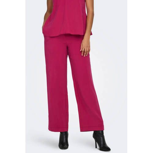 ONLY - ONLMADELI OAKLYN LONG PULL UP PANTS WVN - Legging - Sangria - Viscose/Polyester - L