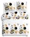 Darymex Satynlove - Housse de couette (3 pièces) - 100% Coton-Satin - Avec fermeture éclair - 220x200 cm