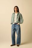 Sissy-Boy Blauwe cropped mid waist barrel jeans