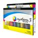 Daler-Rowney System3 59ml acrylverf selectieset, 8 x diverse levendige kleuren, multi-oppervlak, ideaal voor professionele kunstenaars en studenten