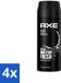 Axe Bodyspray Black 150 ml - 4 pièces