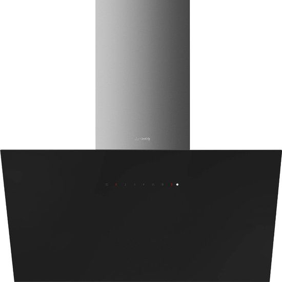 Smeg KICV90BL2 - Wandschouw afzuigkap - Zwart/Grijs - 620 m³/uur - A+