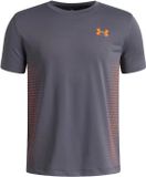 Under Armour T-shirt Tech Play à manches courtes Gris Polyester Impression pour enfants Unisexe 152