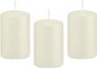 Trend Candles Bougie cylindrique/bougie tronc - 12 pièces - blanc ivoire - 5 x 8 cm - 18 heures de combustion
