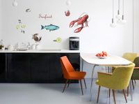 Komar Deco-sticker SEAFOOD - 50 x 70 cm