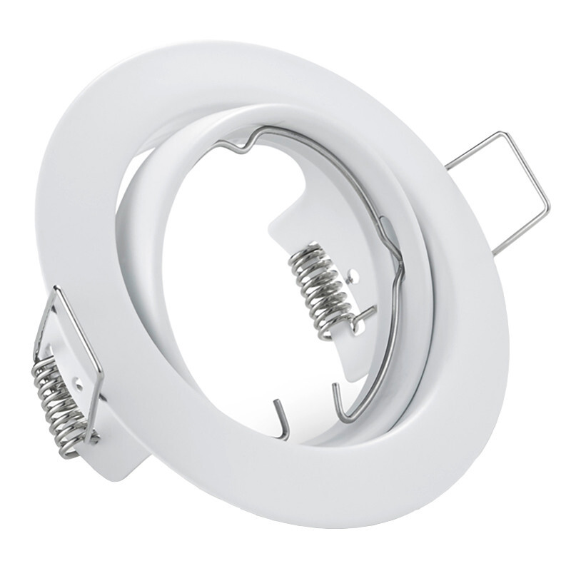 BES LED Spot Armatuur GU10 - Trion - Inbouw Rond - Mat Wit Aluminium - Kantelbaar Ã˜83mm