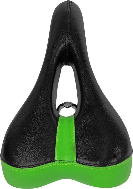 VirtuFit Sportzadel - Universeel Indoorfiets Zadel - Zwart/Groen