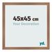 Your Decoration - Cadre photo 45x45 cm - MDF - Décor cuivre - Bologna