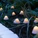 Lights4fun, guirlande lumineuse solaire 12 LED, forme champignon, blanc chaud