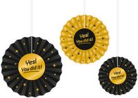 Merkloos / Sans marque PaperDreams Classy party paper fan - You did it