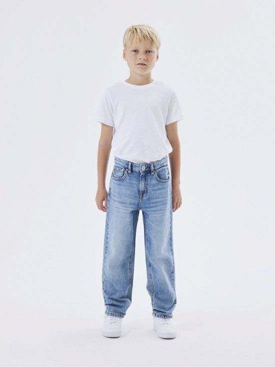 NAME IT KIDS NKMRYAN Straight Fit Jeans - Medium BLUE DEN - Boys - Size 134