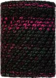 Buff Gebreide Polar Nekwarmer Valya voor volwassen - Zwart/Magenta