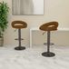 Maison Exclusive - Lot de 2 tabourets de bar en velours marron