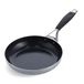 BK Intelligence Roestvrijstalen Koekenpan 20 cm met Keramische Antiaanbaklaag, PFAS-vrij, Inductie, Blijf Koel Handgreep, Vaatwasmachinebestendig, Ovenbestendig, Zilver & Zwart