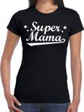 Bellatio Decorations Shoppartners Bv Super mama cadeau t-shirt - zwart - voor dames - verjaardag - moederdag - uit liefde XL