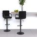Maison Exclusive - 2 tabourets de bar, noir, avec revêtement en tissu