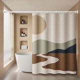 OEM OrangeCartB.V. Wc douchegordijnen warme douche schaduw gordijn verdikte dekzeilen deur gordijn gordijn, Veelkleurig, 180 x 180 cm, 100% polyester