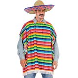 W WIDMANN MILANO Party Fashion - Kostuum Mexicaans, poncho en sombrero, eenheidsmaat, themafeest, carnaval