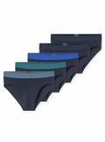 Schiesser 5PACK Rio-Slip - 95/5 Multipacks Onderbroek - donkerblauw