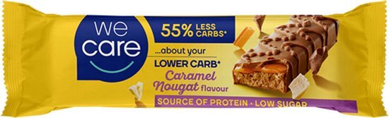 wecare Lower Carb Caramel Nougat Reep