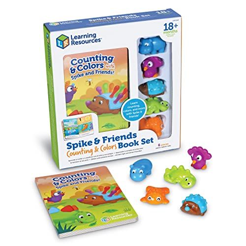 Learning Resources Spike en Vrienden Tellen en Kleuren Boek Speelgoed 6-Stuk Set
