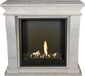 Xaralyn Bio-ethanol haard - Kreta-Mini BIU-SWP - blanc pierre naturelle polie - 3 KW verwarming
