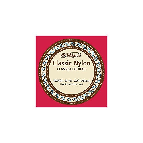 D'Addario J27H04 - D-4e - Enkele Snaar - Klassiek Nylon - Harde Spanning