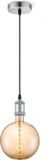 Home Sweet Home Hanglamp Geborsteld Staal Vintage - Inclusief LED Lamp Dubbele Spiraal