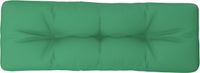 vidaXL Palletkussen 120x40x12 cm stof groen