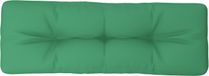 vidaXL Palletkussen 120x40x12 cm stof groen