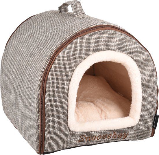 Flamingo Snoozebay - Katten Slaapplaats - Bruin - 45x35x35cm