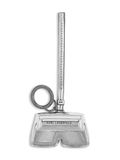 Karl Lagerfeld Sleutelhanger 'Ikon' zwart / zilver