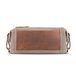 LONDO Genuine Leather Canvas Toiletry Bag