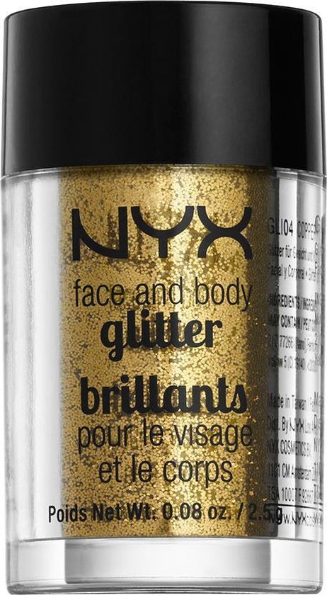 NYX Professional Makeup Face & Body Glitter - Gold