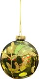Driesprong collection Driesprong Kerstbal tak dennengroen 8 cm